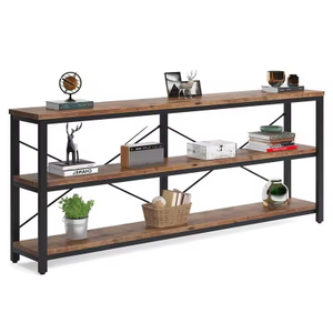 Customizable Industrial-Design Safa Table Anti-Slip Leg Pads Long Narrow Contemporary Console Table for Living Room Entryway