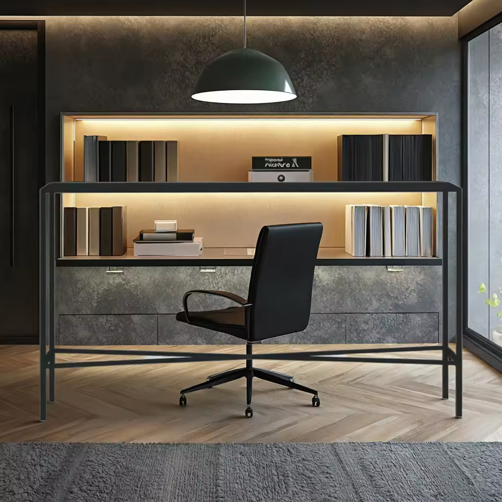 Customized 30'' H x 55'' W x 10'' D Narrow Wood Console Table Wholesales Small Entryway Living Room Bookcase Bookshelf