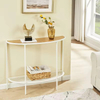 Factory Customizable 2-Tier Narrow Console Table with Storage for Entryway Half Moon Sofa & Couch Bookcases & Bookshelves