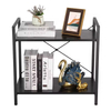 Custom 2-Tier Small Metal Shelving Unit for Home Garden & Industrial Use Space-Saving Bookcase From Factory