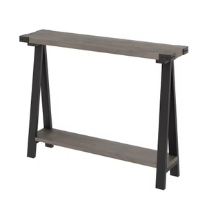 Factory Customizable 43.3" Farmhouse Wood & Metal Console Table with Storage for Entryway Narrow Sofa Living Room Bedroom