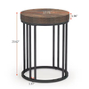 Contemporary Custom Single round Wooden Side Table Popular Factory Furniture for Living Room Coffee End Table Design