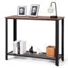 Contemporary 2-Layer Storage Console Table for Living Room Bedroom & Office-40x14x31.5 Inches