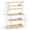 Factory Wholesale ODM&OEM 39.4'' Iron Standard Baker's Rack with Microwave Compatibility Freestanding Utility Storage Shelf