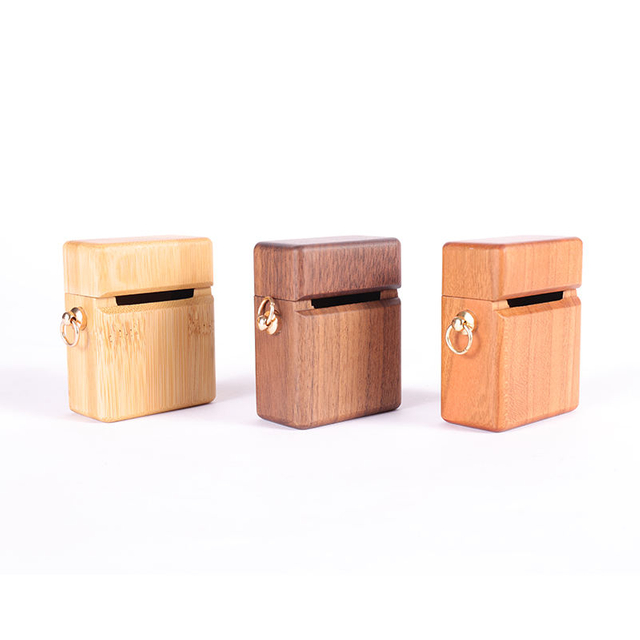 Factory Wholesale Luxury Wooden Bamboo Durable Shockproof Case Cover with Customizable Color and Modern Style for AirPod Pro 1 2