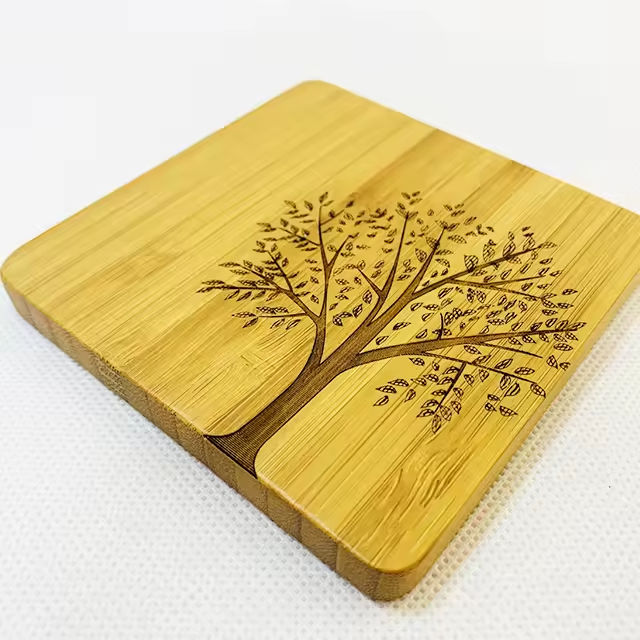 Wooden Trivets for Hot Dishes Rectangle Shape Trivet Set 4 Trivets + 1 Stand Space Saving Durable Modern Christmas Home Decor