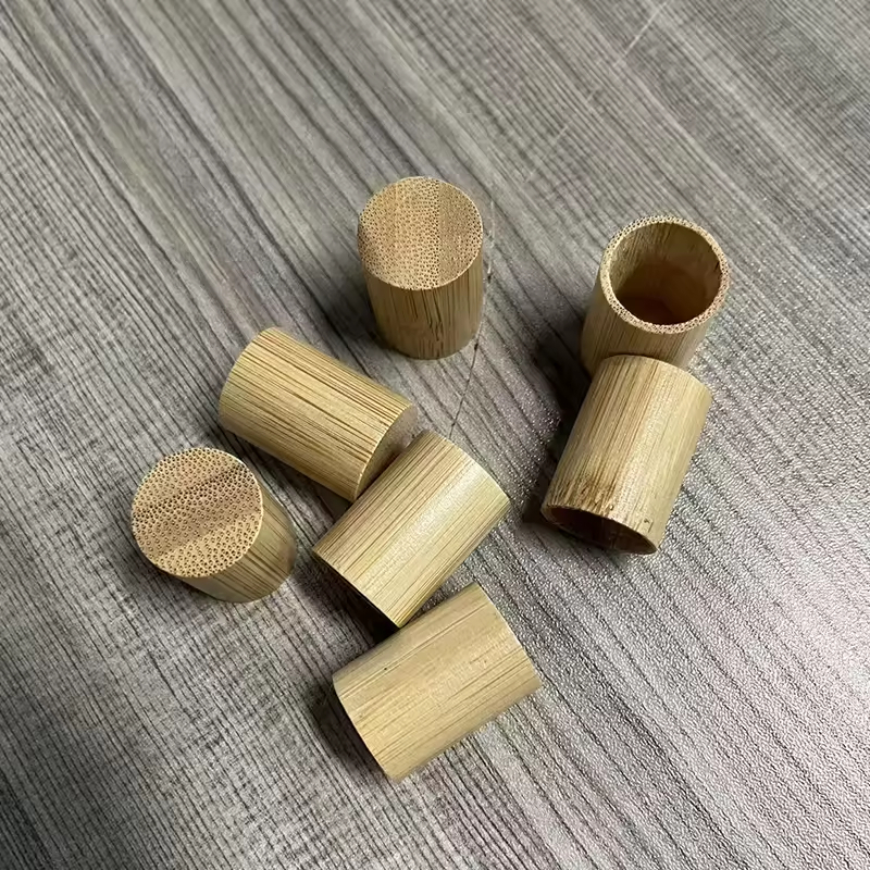 Child Proof Tamper-evident Wooden Cap 18mm with Drops Plug for Essential Oil Bottle Customizable Color Modern Design