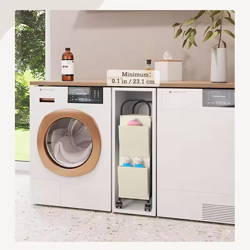 Manufacturer Custom 75L Wheeled Slim Waterproof Laundry Hamper Basket with Removable Lid for Bathroom and Clothing Storage