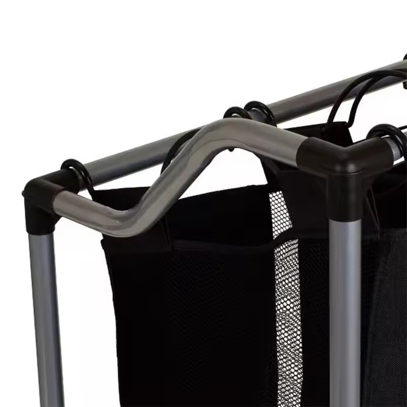 ODM OEM Triple Sorter Laundry Storage Box Household Rolling Hamper with Wheels for Bathroom & Living Room