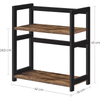 Manufacturer Custom 2-Tier Baker's Rack - Spacious Kitchen Utility Microwave Oven Stand with Storage Cart and Workstation Shelf