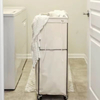 Factory Custom Rolling Bathroom Storage Basket Wheeled High-capacity Foldable Laundry Basket Rolling Laundry Sorter