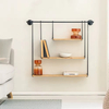 OEM&ODM 3 Piece Floating Shelf Accent Shelf with Towel Bar Ladder Bracket Floating Wall Shelves