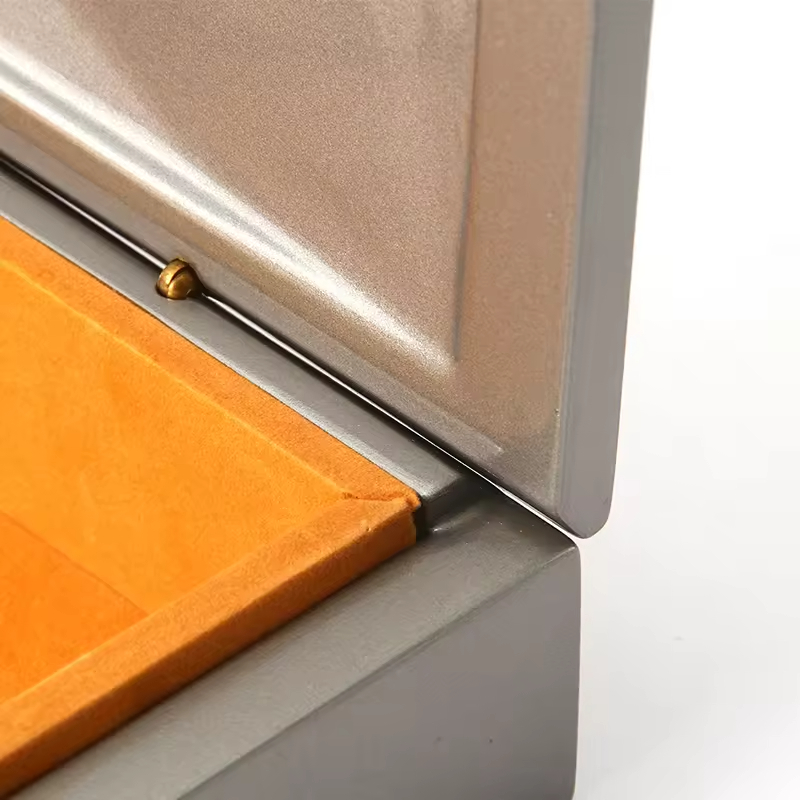 Wholesale Low Price Durable Space-Saving Wooden Stamping Diagonal Rectangular Customizable Color Keepsake Jewelry Trinket Box