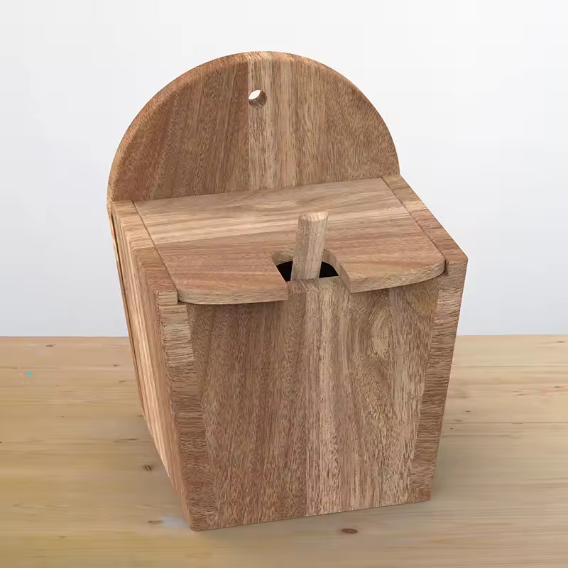  Unfinished Custom Wooden Bird House-Modern Style Rectangle Shape Durable Space Saving Customizable Color Digital Printing