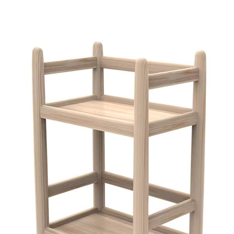 Foldable Wood Modern Durable Space Saving Rectangle Shape Bakery Rack Customizable Color Home Decoration Beverage