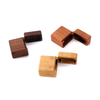 Premium Creative Lighter Shaped Walnut Wood Mini Ring Box-Modern Style Durable & Space Saving