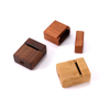Premium Creative Lighter Shaped Walnut Wood Mini Ring Box-Modern Style Durable & Space Saving