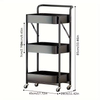 Custom Three-Tier Standing Type Storage Rack for Space-Saving Non-Installation Living Room Rack