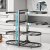 Factory Custom Kitchen Storage Rack Adjustable Pot Storage Rack Under Cabinet Kitchen Stainless Steel Storage Rack