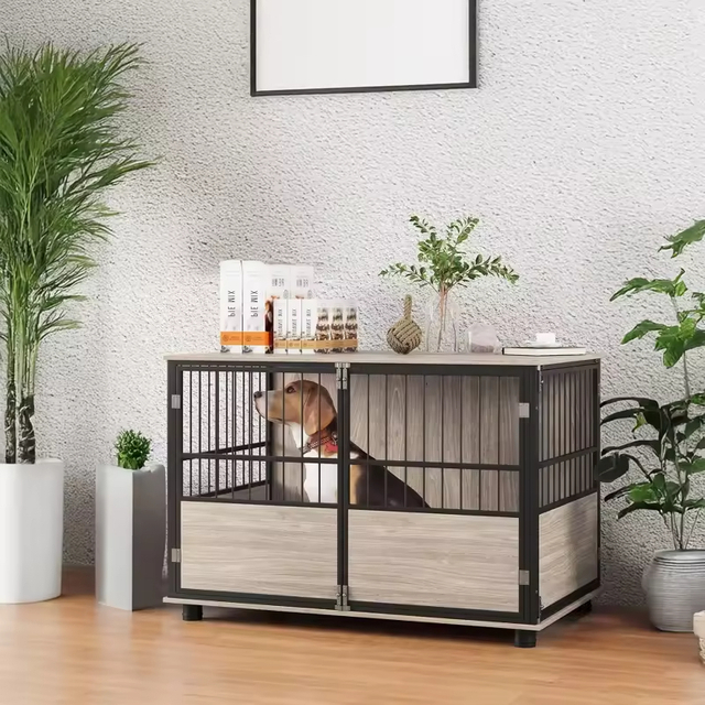 Factory Custom Standing Type Durable Multifunction Large Dog Crate Steel Dog Kennel with Strong Load-bearing Capacity