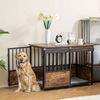 Factory Customize 32 Inch Dog Crate Furniture with Cushion for Large Medium Dogs Dog Cages and Crates