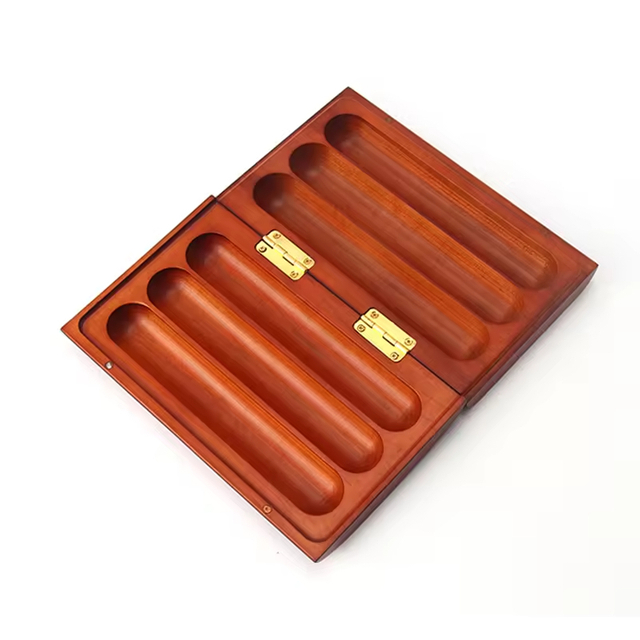 Wood Cigar Box Custom Wholesale High Grade Natural Humidor Solid Luxury Cabinet Lacquer Natural Color Modern Durable