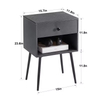 Factory Hot-selling ODM&OEM 2-layers Living Rooms Office Storage Shelves Sofa Table End Table Bedroom Side Table