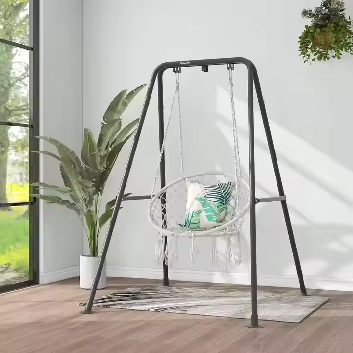 Universal One Seat 300LBS Heavy-duty Stainless Steel Modern Outdoor Customizable Color Free Standing Multi-use Swing Hammock
