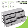 5-Tier Modular Dresser Storage Cabinet, Heavy-Duty Closet Organizer for Bedroom Nursery, Wholesale Customizable Unit