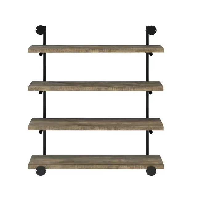 ODM OEM Wall Mounted Open Frame Living Room Bed Room Office Bookroom Kitchen Wall Display Shelves 4 Piece Bracket Shelf