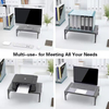 Custom Ergonomic Metal Standing Type Single Tier Monitor Stand Riser Anti-slip Desk Organizer Computer Stand
