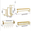 Clothes Shop Display Rack Standing Clothing Rack Decorative Metal Garment Rack with Storage Shelf Waterproof Bathroom Wardrobe