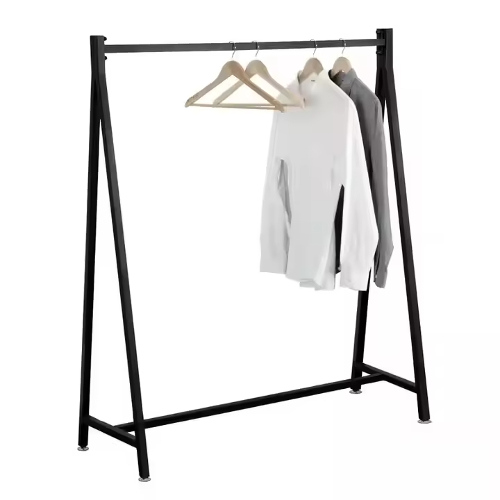 OEM ODM 47.2'' Detachable Freestanding Metal Wood Waterproof Clothing Organizer Customizable Double Tiers Wardrobe Bathroom