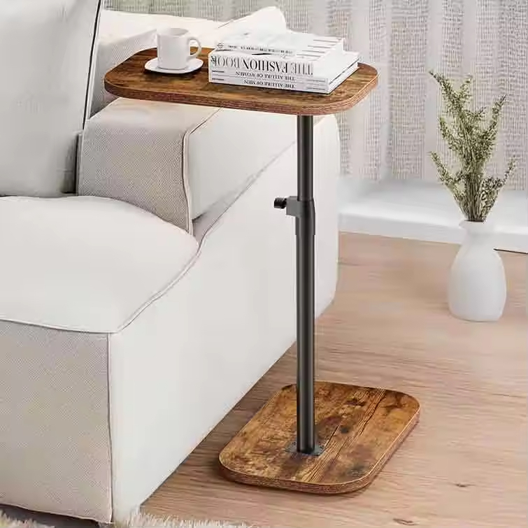 Height Adjustable Sofa Side Table Bedside Mobile Table Fashion Simple Laptop Flip Desk End Table