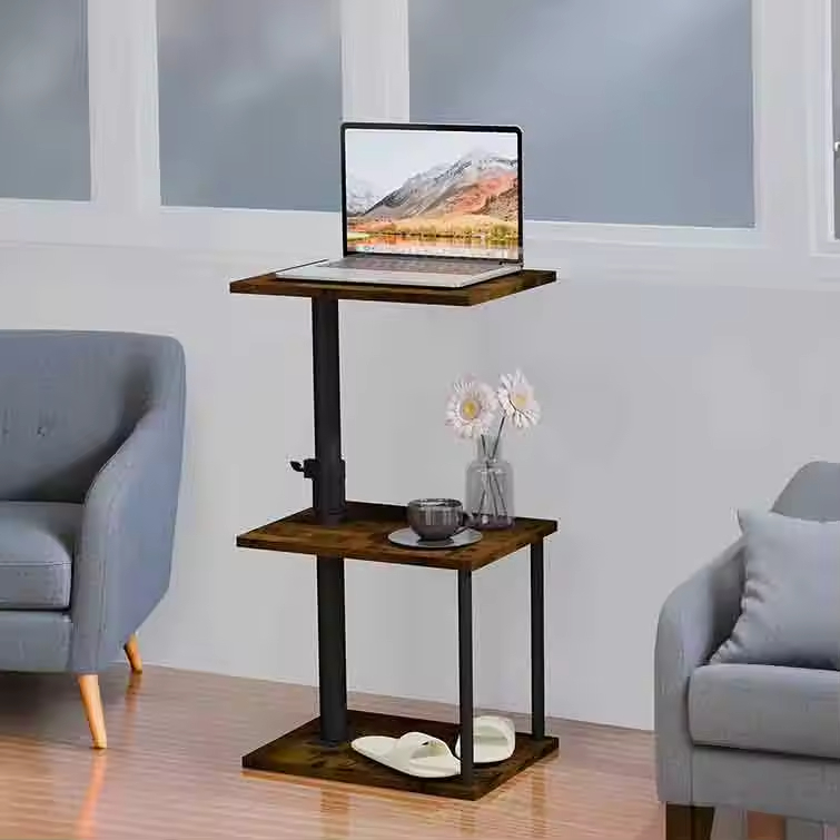 Metal Wood Garden Multi-Layer Shelves Removable Display Floor Vintage Design Plant Stand Shelf