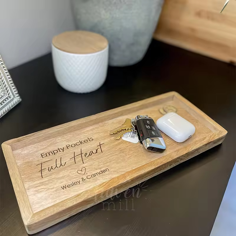 Wooden Local Stock Rubber Wood Cutting Board Wooden Chopping Board for Laser Engraving Blanks