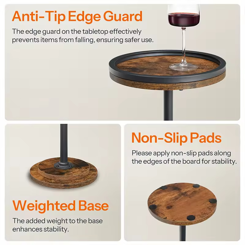 OEM ve ODM Modern Ahşap Cabrio K&uuml;&ccedil;&uuml;k Yan Masa İ&ccedil;ecek Sehpası K&uuml;&ccedil;&uuml;k Mekanlar i&ccedil;in Martini Masa Kaide Yatak Odası Mobilyası