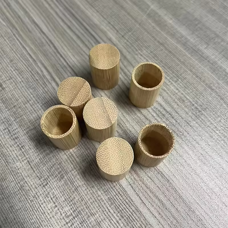 Child Proof Tamper-evident Wooden Cap 18mm with Drops Plug for Essential Oil Bottle Customizable Color Modern Design