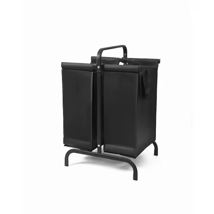 Manufacturer Custom Rustic Steel + Polyester Waterproof Removable Sturdy 2-Compartment Clothing Bathroom Bedroom Laundry Storage