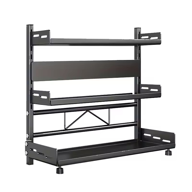 OEM Manufacturer's Adjustable 2-3-Tier Metal Spice Rack Organizer Multifunctional Kitchen Utensil Storage Kitchen Islands Carts