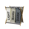 Factory OEM&ODM Collapsible Plastic Laundry Basket Laundry Basket 3 Compartments Ironing Board with Laundry Basket