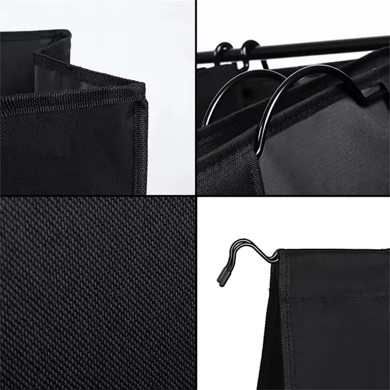 4-Section Laundry Hamper Rolling Wheels Commercial Laundry Basket Heavy Duty Sorting Cart for Hotel/Apartment/Laundry Room