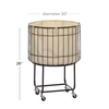 Hot-selling OEM&ODM Rectangle Home Slim Rolling Laundry Basket Hamper Metal Deep Set Wire Basket Storage Cart with Wheels