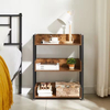 Factory Customizable Iron Etagere Bookcase Sofa End Table Freestanding Storage Rack for Books Toys & Phones in Living Room