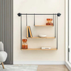 OEM&ODM 3 Piece Floating Shelf Accent Shelf with Towel Bar Ladder Bracket Floating Wall Shelves