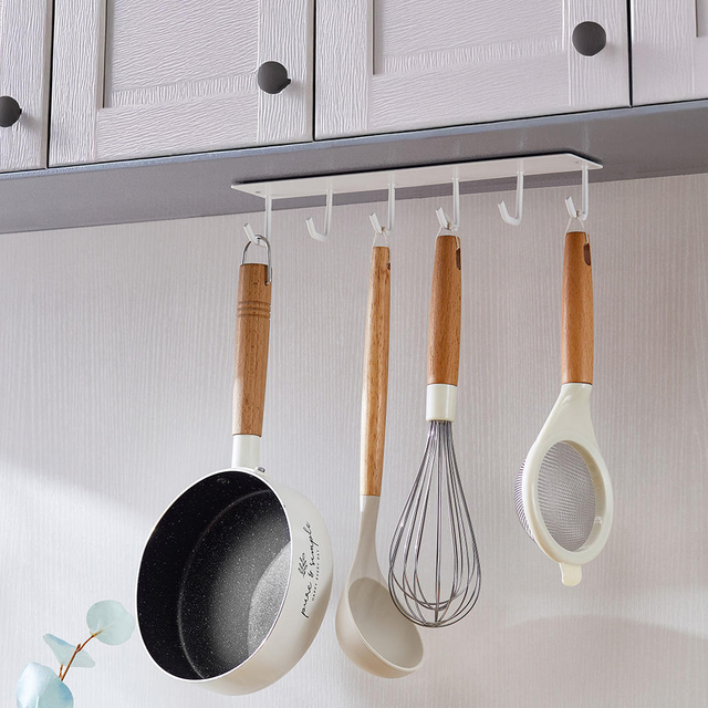 Custom Wall Mounted Fridge Shelves with 2 Spiral Holder and 6 Hooks for Kitchen and Stove Magnetic Refrigerator Spice Rack