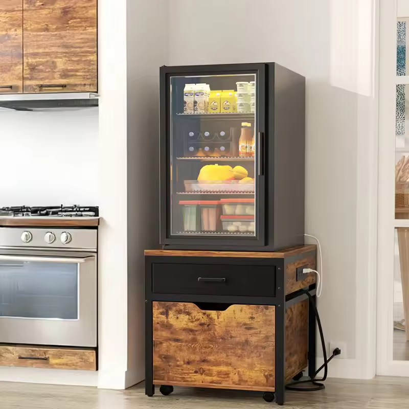 Combohome High Quality Wooden Elevated Dog Cat Food Bowl Stand Pet Feeder With Drawer