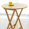 Teak Folding Outdoor Camping Table X-shaped Portable Modern Durable Space-Saving Garden Sofa Side End Table