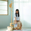 Ree Bud Modern Wooden Shoe Rack Bench Integrated Design Clothes Hanger Hanging Hats Backpacks Customizable Color Home Decoration