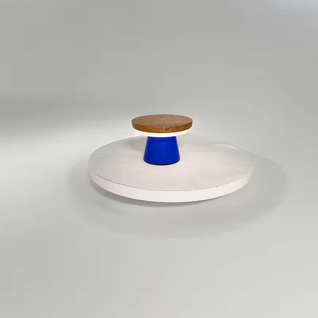 LED Cute Wooden Mushroom Night Light Touch Switch Customizable Color Durable Space-Saving Modern Easy-Charging Bedside